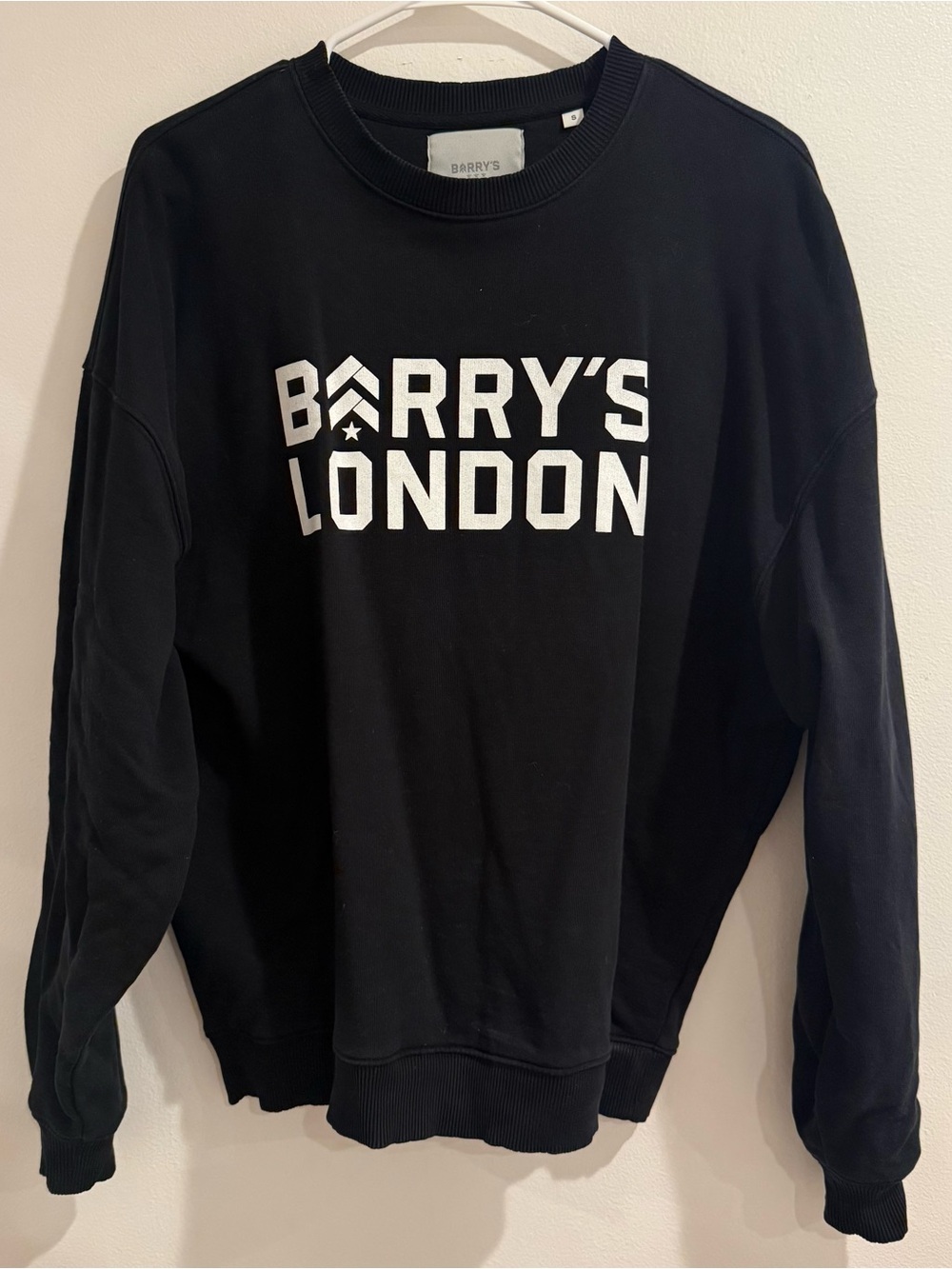 Barry’s Bootcamp London Black Crewneck Sweater